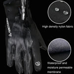 ถุงมือขี่จักรยานกันน้ำกลางแจ้ง HUNTRANGE A022 สัมผัสหน้าจอ กันหนาว ขนาด S M L XL XXL