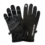 ถุงมือขี่จักรยานกันน้ำกลางแจ้ง HUNTRANGE A022 สัมผัสหน้าจอ กันหนาว ขนาด S M L XL XXL