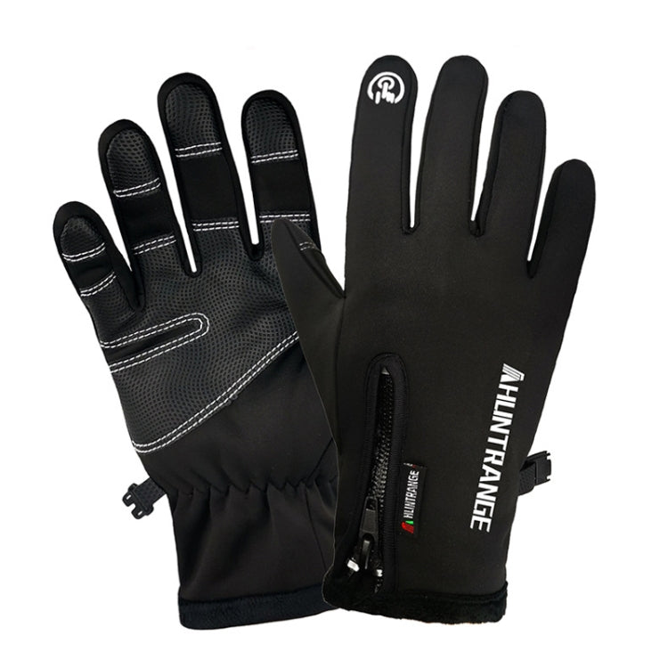 ถุงมือขี่จักรยานกันน้ำกลางแจ้ง HUNTRANGE A022 สัมผัสหน้าจอ กันหนาว ขนาด S M L XL XXL