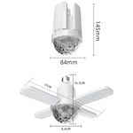 LY-002 ไฟเอฟเฟกต์ RGB บลูทูธขนาดเล็ก 24W ไฟดนตรีพับได้, ไฟมหัศจรรย์, ไฟดาว