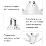 LY-002 ไฟเอฟเฟกต์ RGB บลูทูธขนาดเล็ก 24W ไฟดนตรีพับได้, ไฟมหัศจรรย์, ไฟดาว