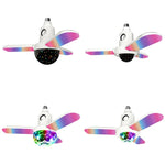 ZSCPH-001 ไฟบรรยากาศดนตรีสามใบสีสันสดใส RGB บลูทูธมัลติฟังก์ชัน 40W, ขนาด:, L (ดาว), S (ดาว), L (ลูกบอลมหัศจรรย์), S (ลูกบอลมหัศจรรย์)