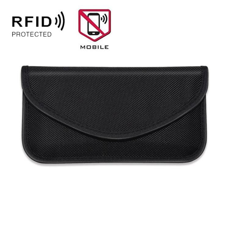 ถุงกันสัญญาณโทรศัพท์มือถือ 6.5 นิ้ว ป้องกันการระบุตำแหน่ง ถุงเก็บ RFID