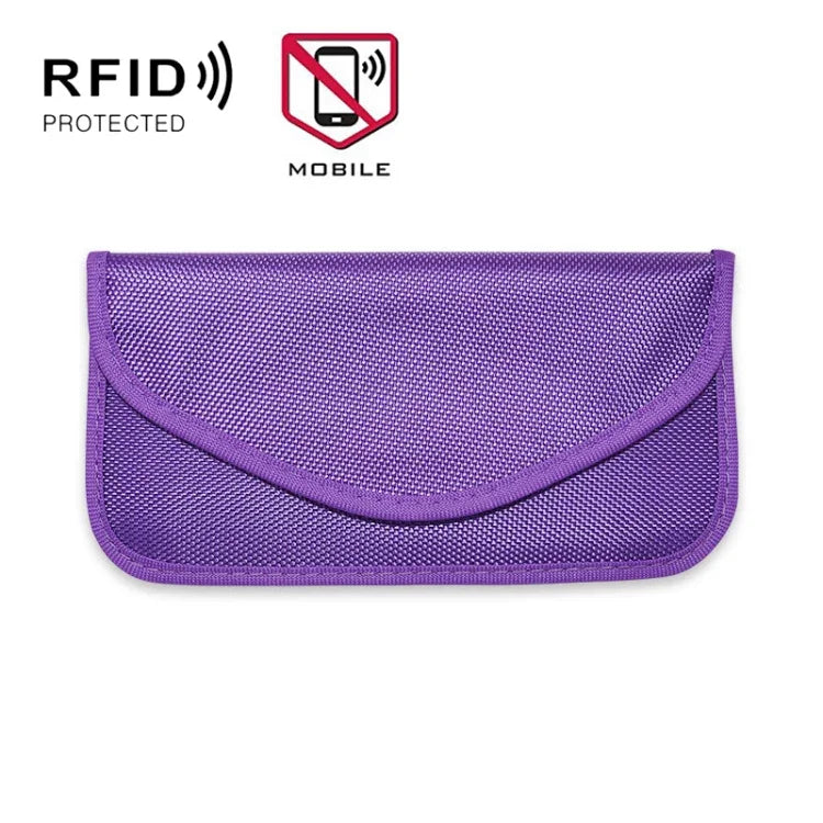 ถุงกันสัญญาณโทรศัพท์มือถือ 6.5 นิ้ว ป้องกันการระบุตำแหน่ง ถุงเก็บ RFID