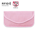 ถุงกันสัญญาณโทรศัพท์มือถือ 6.5 นิ้ว ป้องกันการระบุตำแหน่ง ถุงเก็บ RFID