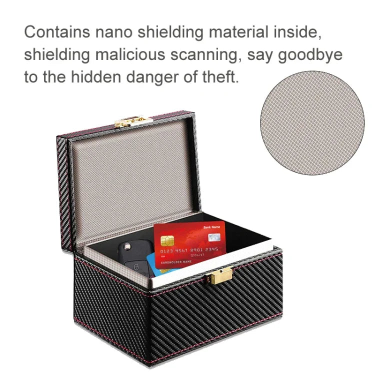 กล่องกันสัญญาณ RFID สำหรับกุญแจรถ ป้องกันการลดประสิทธิภาพแม่เหล็ก กล่องโทรศัพท์ คาร์บอนไฟเบอร์