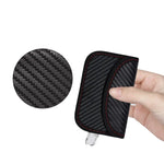 กระเป๋าใส่บัตร RFID คาร์บอนไฟเบอร์ ป้องกันรังสี ถุงกันสัญญาณกุญแจรถ ขนาด 10.5 x 6.5 ซม., 11.5 x 7.5 ซม.