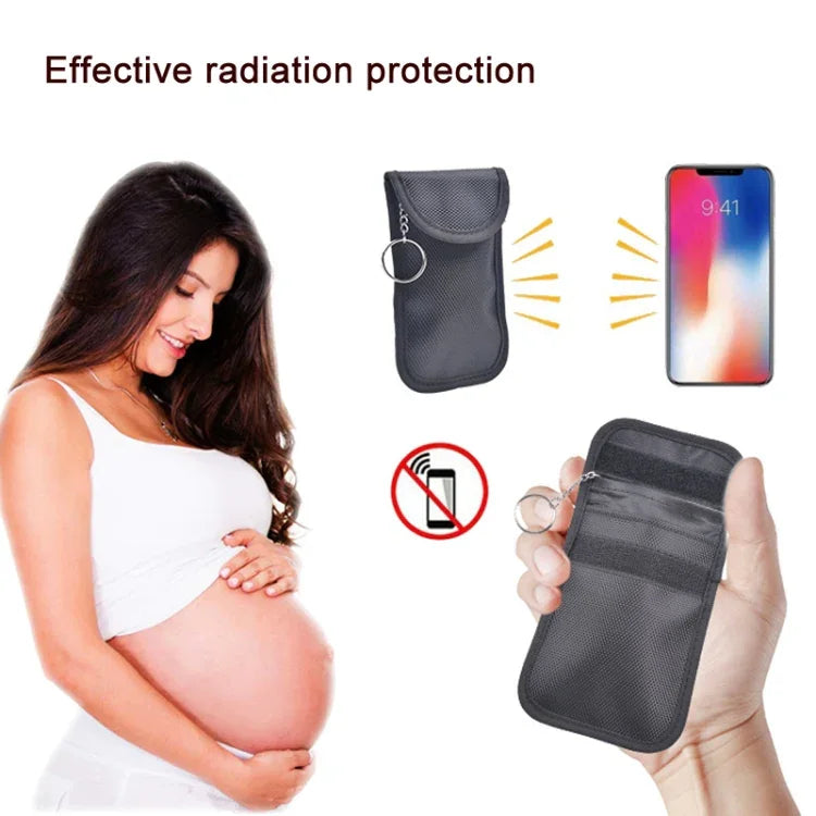 ถุงกันสัญญาณกุญแจรถแบบหัวเข็มขัดคู่ ป้องกันแม่เหล็ก กระเป๋าใส่บัตร RFID, หัวเข็มขัดคู่