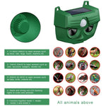 เครื่องไล่สุนัขพลังงานแสงอาทิตย์แบบอินฟราเรดและอัลตราโซนิก RC-543 สำหรับกลางแจ้ง
