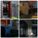 ไฟป้ายเลขโซลาร์เซลล์ DIY รุ่น N766B ไฟติดผนังกันน้ำกลางแจ้ง, N766B (รุ่นไฟสีสัน), N766B (แสงขาว/แสงวอร์ม)