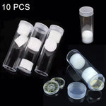 กล่องเก็บเหรียญที่ระลึกทรงกระบอก 10 ชิ้น ขนาด 25มม. 10 ชิ้น 25มม.