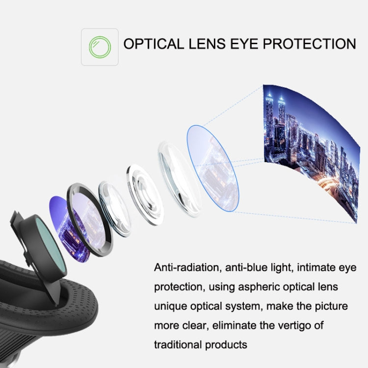 แว่น VRSHINECON G10 3D Virtual VR Glasses, สีดำ G10