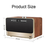 ลำโพงบลูทูธไร้สายตั้งโต๊ะเสียง HIFI ไม้ W1