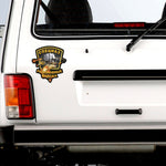 5 PCS P200 Fishing Force Car Sticker, Fishing Force Black, Fishing Force White