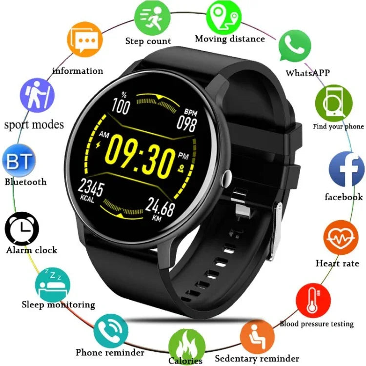 BW0223 นาฬิกาโทร Bluetooth อัจฉริยะวัดอัตราการเต้นหัวใจ/ออกซิเจนในเลือด/ความดันโลหิต สายซิลิโคนสีดำ น้ำเงิน ชมพู เบจ สายตาข่ายสีดำ ชมพู น้ำเงิน