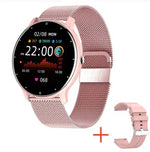 BW0223 นาฬิกาโทร Bluetooth อัจฉริยะวัดอัตราการเต้นหัวใจ/ออกซิเจนในเลือด/ความดันโลหิต สายซิลิโคนสีดำ น้ำเงิน ชมพู เบจ สายตาข่ายสีดำ ชมพู น้ำเงิน