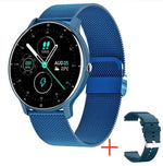 BW0223 นาฬิกาโทร Bluetooth อัจฉริยะวัดอัตราการเต้นหัวใจ/ออกซิเจนในเลือด/ความดันโลหิต สายซิลิโคนสีดำ น้ำเงิน ชมพู เบจ สายตาข่ายสีดำ ชมพู น้ำเงิน