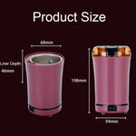 เครื่องบดกาแฟไฟฟ้าสแตนเลส M150A ขนาดเล็ก สำหรับบดเมล็ดกาแฟ รุ่นปลั๊ก US (ม่วง), US (ดำ), US (ขาว), EU (ขาว), EU (ม่วง), UK (ขาว), UK (ดำ), UK (ม่วง)