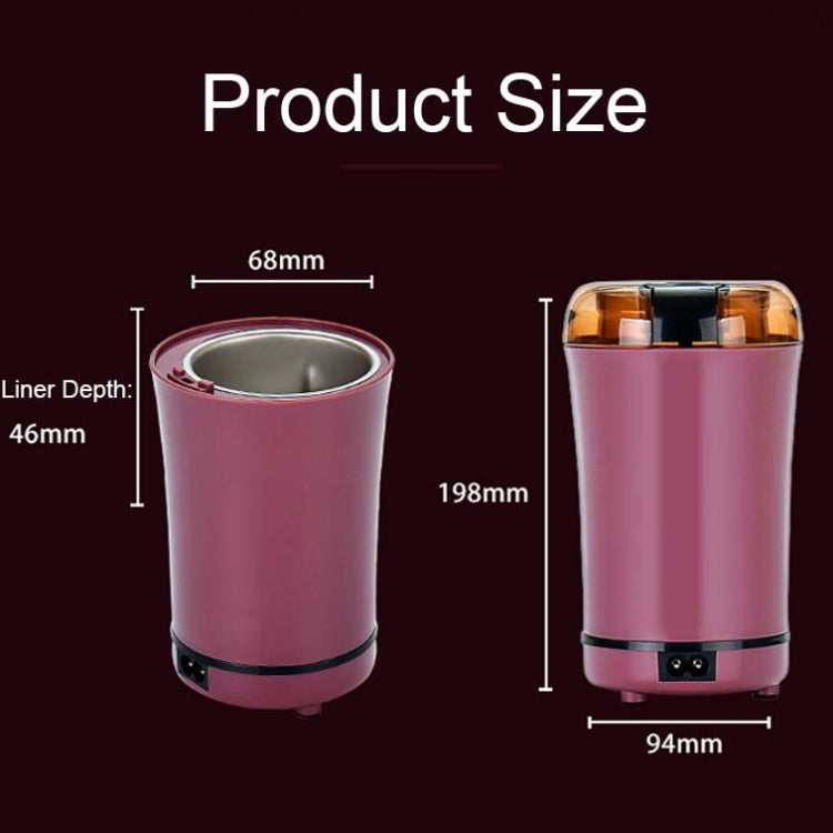 เครื่องบดกาแฟไฟฟ้าสแตนเลส M150A ขนาดเล็ก สำหรับบดเมล็ดกาแฟ รุ่นปลั๊ก US (ม่วง), US (ดำ), US (ขาว), EU (ขาว), EU (ม่วง), UK (ขาว), UK (ดำ), UK (ม่วง)