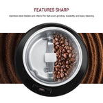 เครื่องบดกาแฟไฟฟ้าสแตนเลส M150A ขนาดเล็ก สำหรับบดเมล็ดกาแฟ รุ่นปลั๊ก US (ม่วง), US (ดำ), US (ขาว), EU (ขาว), EU (ม่วง), UK (ขาว), UK (ดำ), UK (ม่วง)