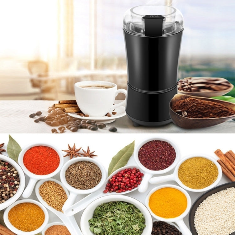เครื่องบดกาแฟไฟฟ้าสแตนเลส M150A ขนาดเล็ก สำหรับบดเมล็ดกาแฟ รุ่นปลั๊ก US (ม่วง), US (ดำ), US (ขาว), EU (ขาว), EU (ม่วง), UK (ขาว), UK (ดำ), UK (ม่วง)