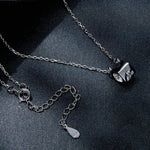 สร้อยคอจี้โมอีซานไนต์เงินสเตอร์ลิง S925 ชุบทองคำขาวประกายแวววาว, MSN005