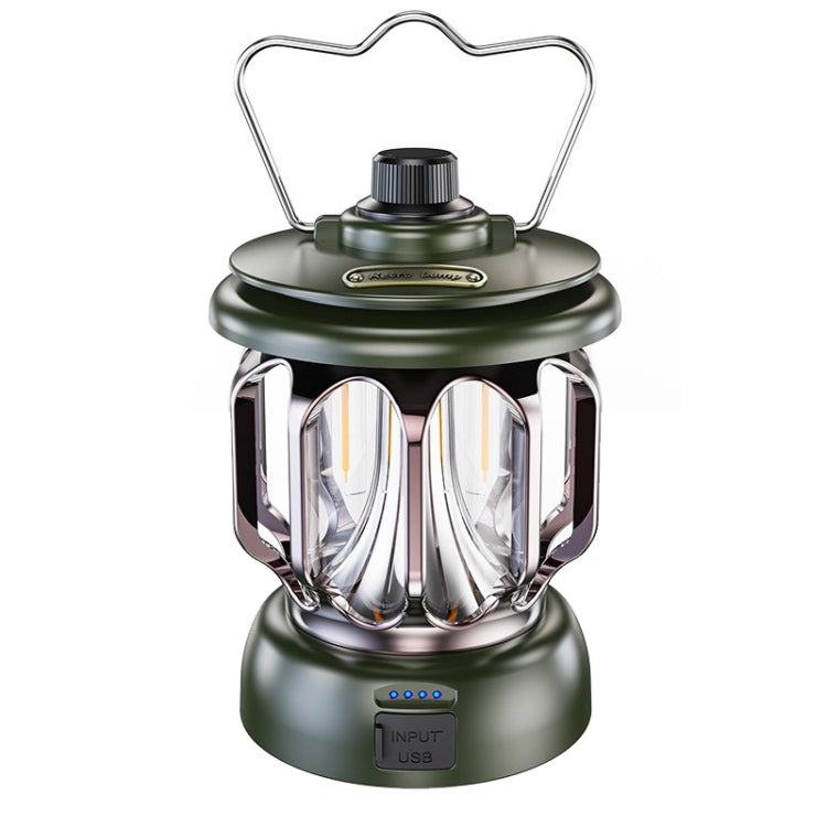 ไฟเต็นท์เรโทร LED รุ่น LH-B46 ชาร์จ USB สะดวกสำหรับตั้งแคมป์, LH-B46 สีขาว, LH-B46 สีเขียว, LH-B46 สีดำ