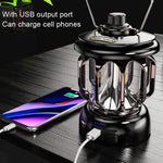 ไฟเต็นท์เรโทร LED รุ่น LH-B46 ชาร์จ USB สะดวกสำหรับตั้งแคมป์, LH-B46 สีขาว, LH-B46 สีเขียว, LH-B46 สีดำ