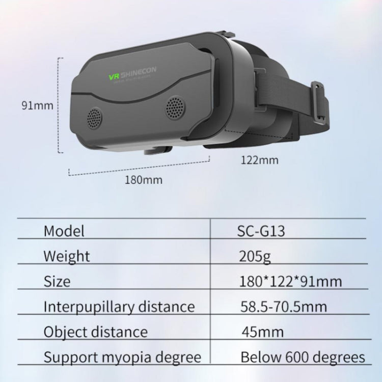 แว่น VRSHINECON G13 ความจริงเสมือน VR สำหรับมือถือ ดูหนัง เล่นเกม 3D แว่นดิจิทัล G13