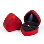 017015-20 Heart-shaped LED Light Ring Necklace Storage Box without Jewelry, Spec:, Pendant(Black), Ring(White), Pendant(Pink), Ring(Red), Ring(Gold), Ring(Blue), Ring(Black), Ring(Pink), Pendant(White), Pendant(Red), Pendant(Gold), Pendant(Blue)