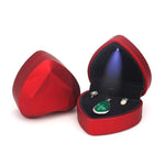 017015-20 Heart-shaped LED Light Ring Necklace Storage Box without Jewelry, Spec:, Pendant(Black), Ring(White), Pendant(Pink), Ring(Red), Ring(Gold), Ring(Blue), Ring(Black), Ring(Pink), Pendant(White), Pendant(Red), Pendant(Gold), Pendant(Blue)