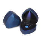 017015-20 Heart-shaped LED Light Ring Necklace Storage Box without Jewelry, Spec:, Pendant(Black), Ring(White), Pendant(Pink), Ring(Red), Ring(Gold), Ring(Blue), Ring(Black), Ring(Pink), Pendant(White), Pendant(Red), Pendant(Gold), Pendant(Blue)