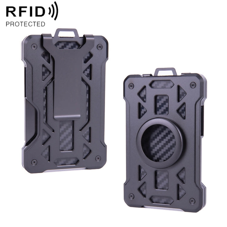 กระเป๋าใส่บัตรโลหะกันขโมย RFID สำหรับ AirTag รุ่นที่ 2 / รุ่นที่ 1 รุ่น ak-4 A สีดำ, น้ำเงิน, เงิน, เทา, รุ่น ak-4 B สีดำ, เงิน, น้ำเงิน, เทา