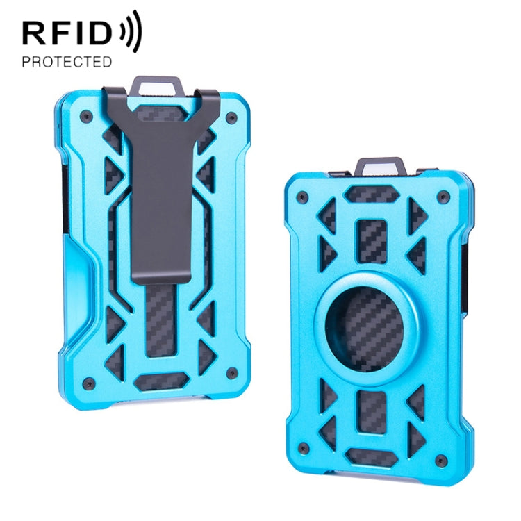 กระเป๋าใส่บัตรโลหะกันขโมย RFID สำหรับ AirTag รุ่นที่ 2 / รุ่นที่ 1 รุ่น ak-4 A สีดำ, น้ำเงิน, เงิน, เทา, รุ่น ak-4 B สีดำ, เงิน, น้ำเงิน, เทา