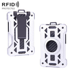กระเป๋าใส่บัตรโลหะกันขโมย RFID สำหรับ AirTag รุ่นที่ 2 / รุ่นที่ 1 รุ่น ak-4 A สีดำ, น้ำเงิน, เงิน, เทา, รุ่น ak-4 B สีดำ, เงิน, น้ำเงิน, เทา