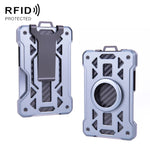 กระเป๋าใส่บัตรโลหะกันขโมย RFID สำหรับ AirTag รุ่นที่ 2 / รุ่นที่ 1 รุ่น ak-4 A สีดำ, น้ำเงิน, เงิน, เทา, รุ่น ak-4 B สีดำ, เงิน, น้ำเงิน, เทา