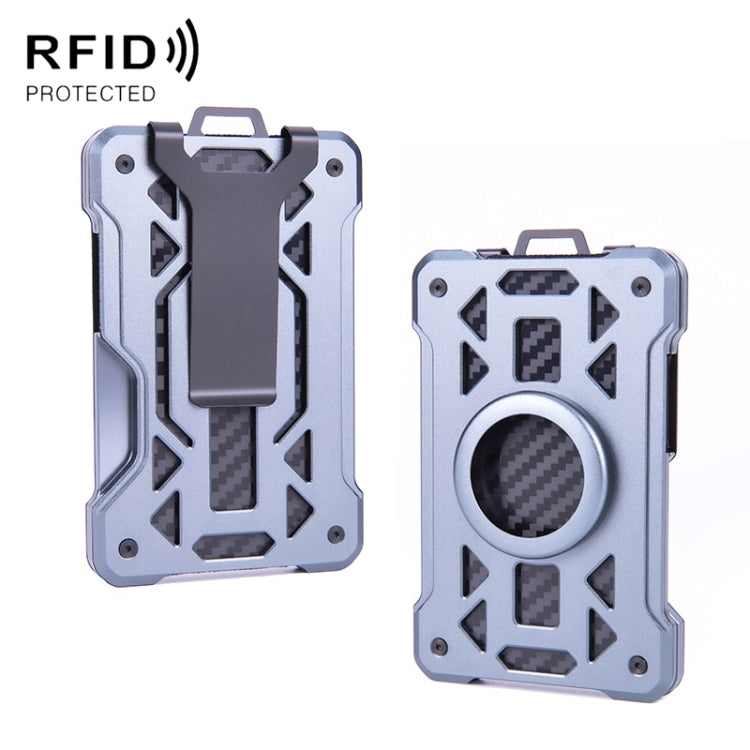 กระเป๋าใส่บัตรโลหะกันขโมย RFID สำหรับ AirTag รุ่นที่ 2 / รุ่นที่ 1 รุ่น ak-4 A สีดำ, น้ำเงิน, เงิน, เทา, รุ่น ak-4 B สีดำ, เงิน, น้ำเงิน, เทา