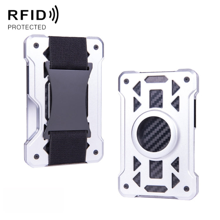 กระเป๋าใส่บัตรโลหะกันขโมย RFID สำหรับ AirTag รุ่นที่ 2 / รุ่นที่ 1 รุ่น ak-4 A สีดำ, น้ำเงิน, เงิน, เทา, รุ่น ak-4 B สีดำ, เงิน, น้ำเงิน, เทา