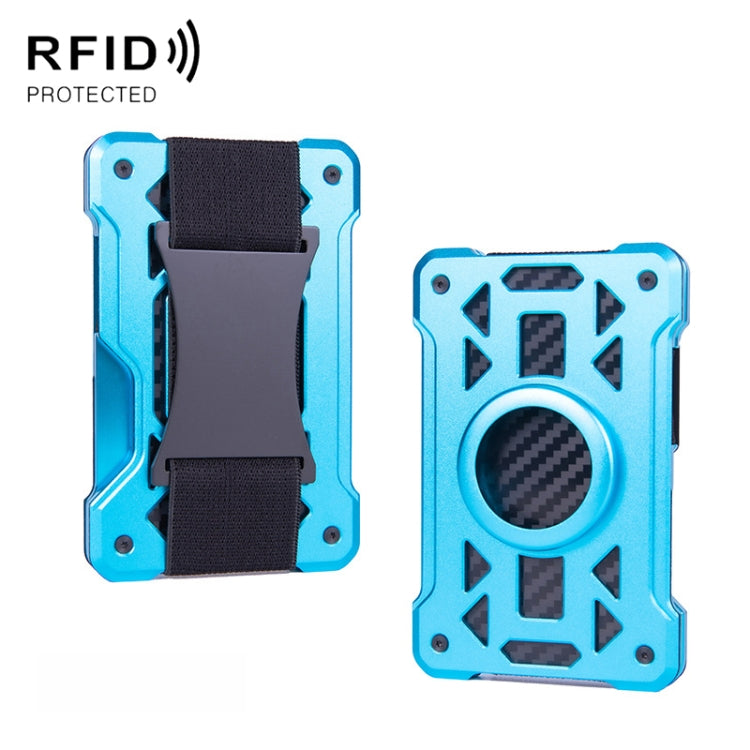 กระเป๋าใส่บัตรโลหะกันขโมย RFID สำหรับ AirTag รุ่นที่ 2 / รุ่นที่ 1 รุ่น ak-4 A สีดำ, น้ำเงิน, เงิน, เทา, รุ่น ak-4 B สีดำ, เงิน, น้ำเงิน, เทา