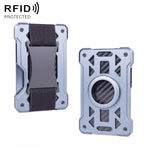 กระเป๋าใส่บัตรโลหะกันขโมย RFID สำหรับ AirTag รุ่นที่ 2 / รุ่นที่ 1 รุ่น ak-4 A สีดำ, น้ำเงิน, เงิน, เทา, รุ่น ak-4 B สีดำ, เงิน, น้ำเงิน, เทา