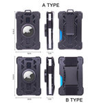 กระเป๋าใส่บัตรโลหะกันขโมย RFID สำหรับ AirTag รุ่นที่ 2 / รุ่นที่ 1 รุ่น ak-4 A สีดำ, น้ำเงิน, เงิน, เทา, รุ่น ak-4 B สีดำ, เงิน, น้ำเงิน, เทา