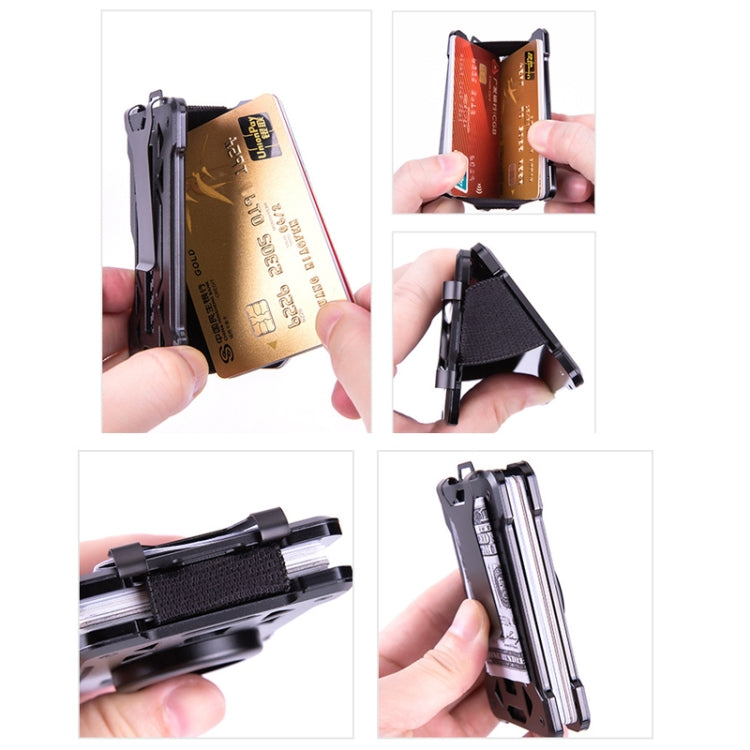 กระเป๋าใส่บัตรโลหะกันขโมย RFID สำหรับ AirTag รุ่นที่ 2 / รุ่นที่ 1 รุ่น ak-4 A สีดำ, น้ำเงิน, เงิน, เทา, รุ่น ak-4 B สีดำ, เงิน, น้ำเงิน, เทา