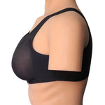 เสื้อกั๊กเต้านมปลอมซิลิโคนสำหรับแต่งหญิง CD ขนาด AA+XS 400g, A+S 500g, B+M 600g, C+L 800g, D+XL 1000g, DD+XXL 1200g, E+XXXL 1400g, EE+XXXXL 1600g