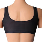 เสื้อกั๊กเต้านมปลอมซิลิโคนสำหรับแต่งหญิง CD ขนาด AA+XS 400g, A+S 500g, B+M 600g, C+L 800g, D+XL 1000g, DD+XXL 1200g, E+XXXL 1400g, EE+XXXXL 1600g