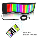 จอแสดงผล LED ยืดหยุ่นสำหรับรถยนต์ ควบคุมผ่านแอปมือถือ เชื่อมต่อบลูทูธ, S1664RGB 390x107 มม., S1696RGB 672x122 มม., S3264RGB 390x187 มม., S3296RGB 672x218 มม.