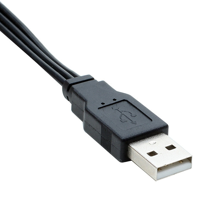 สาย USB เป็น 3 RCA บัส 1 ตัวผู้ 3 ตัวเมีย สายเสียง AV, ความยาว 25 ซม., 1.5 เมตร