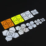 สติ๊กเกอร์สะท้อนแสงสำหรับการทำแผนที่อุโมงค์เพชร FP001, ขนาด: 60x60 มม., 60x60 มม., 60x60 มม. พร้อมสามเหลี่ยม