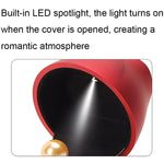 กล่องเก็บสร้อยคอแหวนสปอตไลท์ LED รูปดอกกุหลาบไม่มีเครื่องประดับ, สเปค:, 017257 จี้(สีน้ำเงินรอยัล), 017257 จี้(สีขาว), 017257 จี้(สีชมพู), 017257 จี้(สีเขียว), 017257 แหวน(สีแดง), 017257 แหวน(สีน้ำเงินรอยัล), 017257 แหวน(สีขาว)