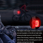 ชุดไฟจักรยาน LED ชาร์จ USB สำหรับขี่กลางแจ้ง สไตล์: ไฟหน้า ไฟท้าย ไฟหน้า+ไฟท้าย