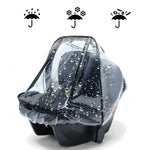 ผ้าคลุมกันฝนสำหรับเบาะนั่งเด็กโปร่งใส EVA สำหรับรถเข็นเด็ก, ผ้าคลุมกันฝน